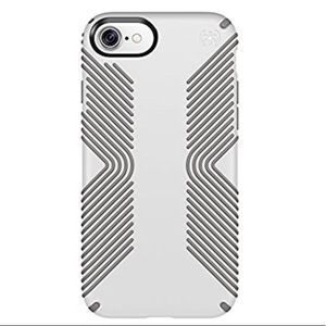 Speck Grip Cell Phone Case iPhone 7 - White/Grey